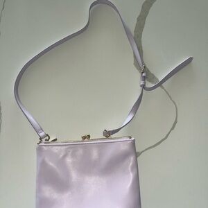 Lavender Crossbody Bag - Faux Leather